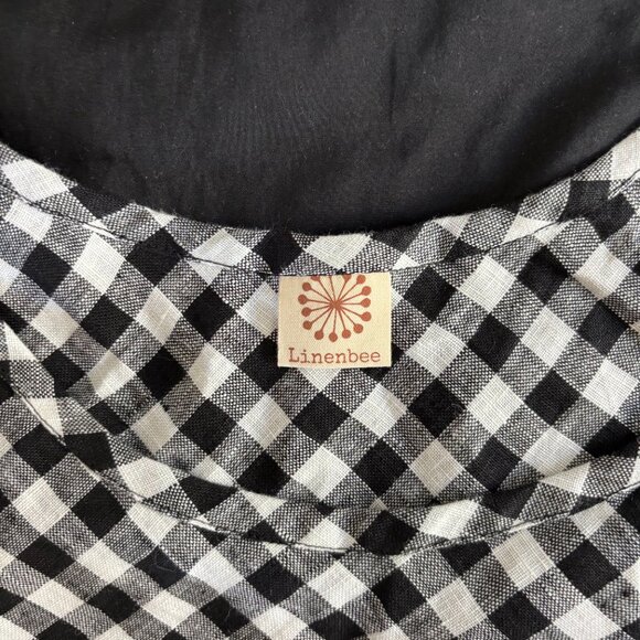 NWOT Linen Overalls - Size S, Gingham - Picture 6 of 11